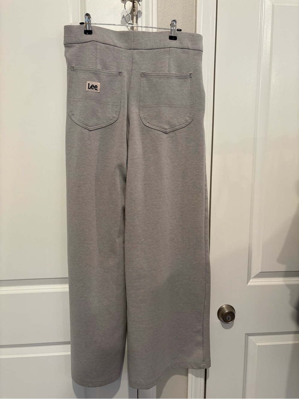 Lee Wide Leg Knit Pants - Light Gray - Picture 3 of 3